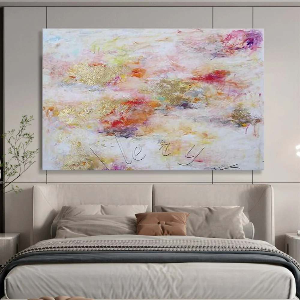 Office Clouds Cheerful - handmade oil painting for collection